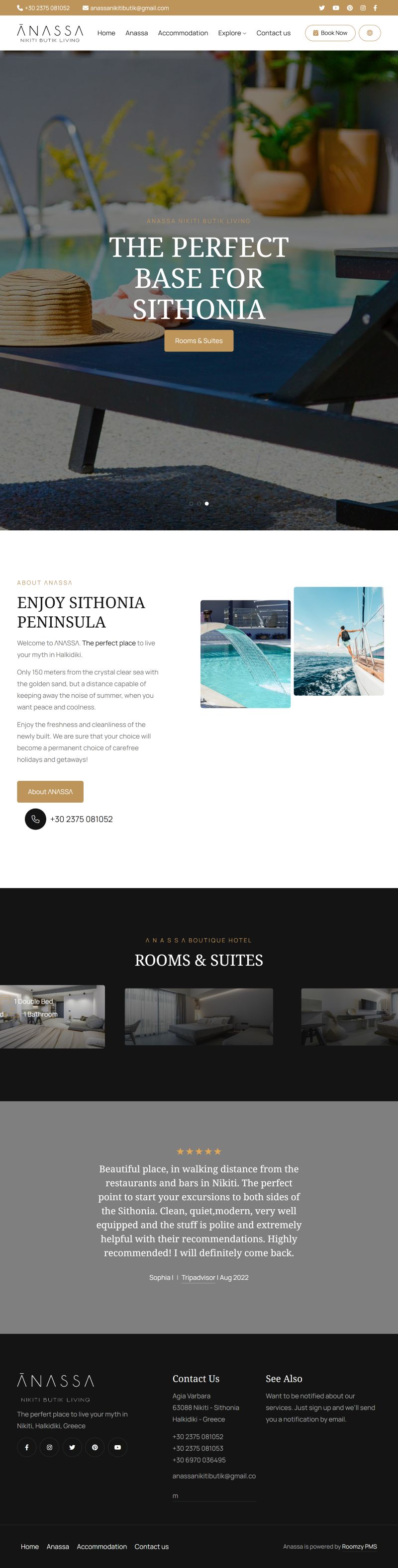 Roomzy Website Builder — professional hotel website